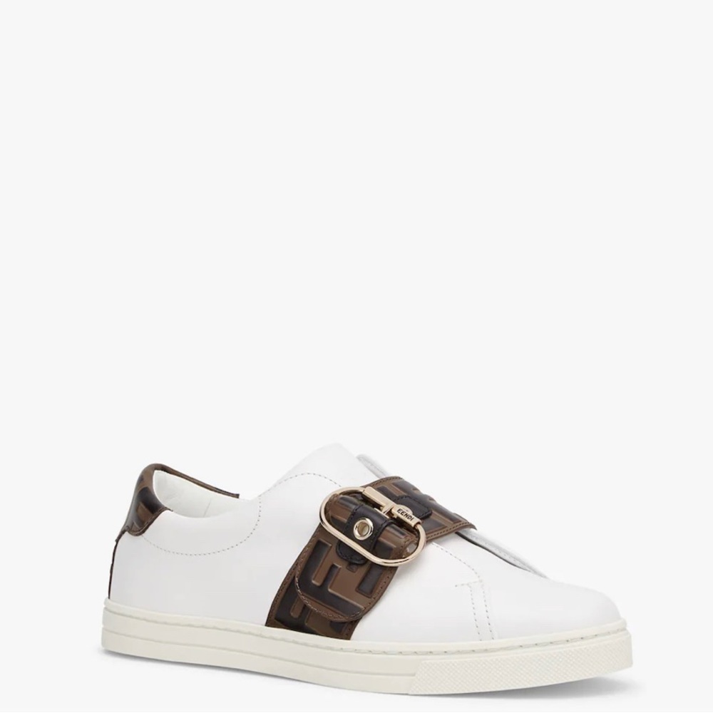 Fendi Signature Sneakers. White size 37.5 EU